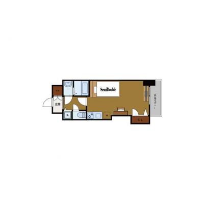 BraTTo日赤通【2月入居可🔥】高宮駅から9分｜家具家電一式｜出張歓迎｜の物件間取り図