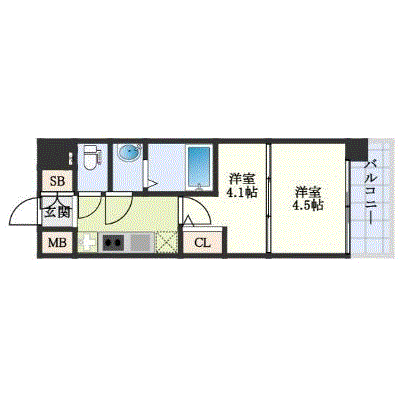 グッドステイ西大路駅北キザシテイ◆プラス【ハイクラス・2K・Wi-Fi対応・設備充実】の物件間取り図