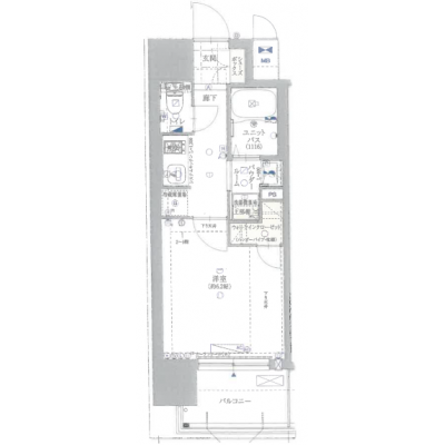 FRマンスリー京橋　★３駅７路線利用可★　★『京橋』駅まで徒歩９分★の物件間取り図