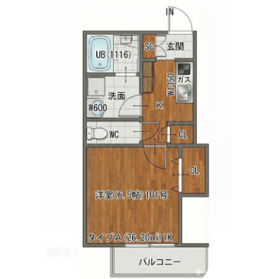 【✨✨新築✨✨】りんくうタウン駅徒歩7分⭐家具家電付きの最新アパート🌞【3月中旬🌸入居可✨✨】の物件間取り図