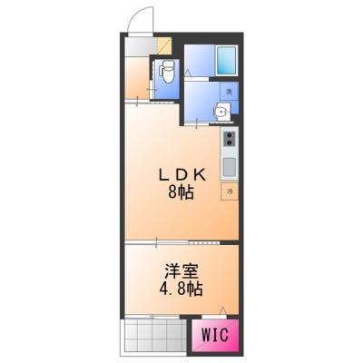 🚉✨駅まで10分！！🌷🛒2人入居可の築浅物件🧍‍♀️🧍Wi-Fi無制限📶の物件間取り図