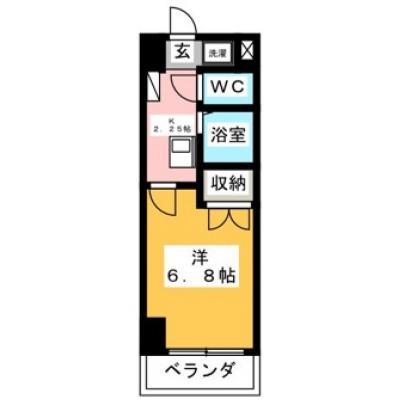 ミニステイ　クレスト泉　【高岳駅 徒歩6分】の物件間取り図