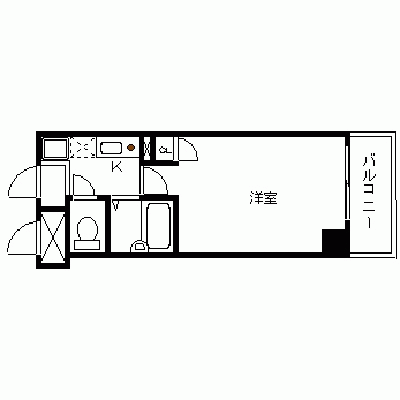 OneLife博多呉服町【★バストイレ別、オートロック付】の物件間取り図