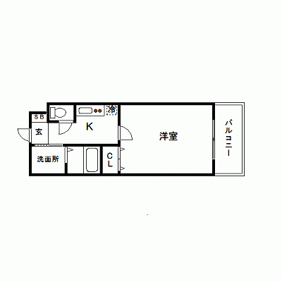 OneLife博多中洲Sリート【★バストイレ別・浴室乾燥機付き、★オートロック付】の物件間取り図