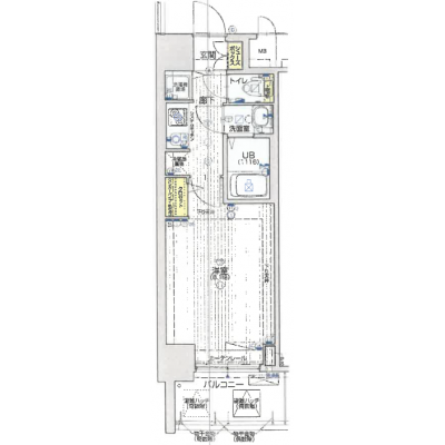 フリーステイ江坂の物件間取り図