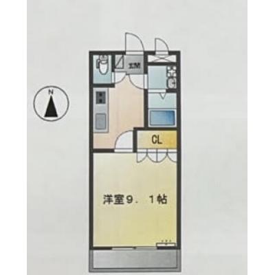 ✨Wi-Fi無料 📶 トヨタ本社 徒歩５分 🚙 スマートＴＶ設置 🅿駐車場アリ🔶マンスリーベースＪＰ🔶　【Ｔ002】の物件間取り図