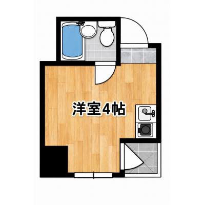 アスプロパラティ’83【短期だからこそ！ミニマムマンスリー物件】の物件間取り図