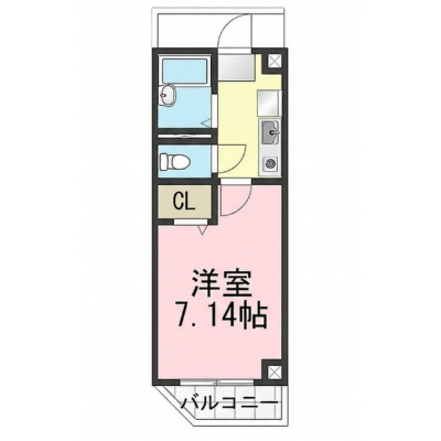 🎈🚉【堺東駅徒歩2分🏃🏃💨💨】の好立地✨生活便利な家具家電付きマンション🎈🌈☁の物件間取り図