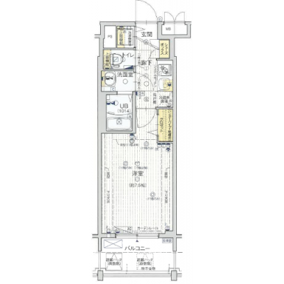 FRマンスリー天神橋　★『東梅田』駅へ２駅３分★の物件間取り図