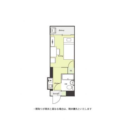 ユニオンマンスリー朝霞４　211　1R・シングル☆◆インターネット固定回線（有線・Wi-Fi）無料の部屋◆【禁煙ルーム】安心の建物AL＆モニター付きインターフォン完備！の物件間取り図