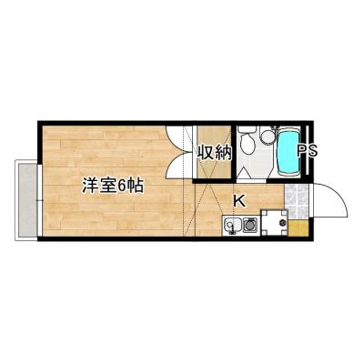 シャトレー東野　１F（駐車場付き！ロフト付きで広々したお部屋です。）の物件間取り図