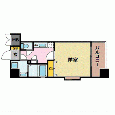 OneLife博多Sアトリウム【★バストイレ別・独立洗面台】の物件間取り図