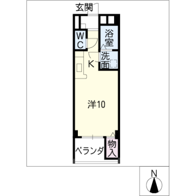 アルDEスリーささしまライブ　302の物件間取り図