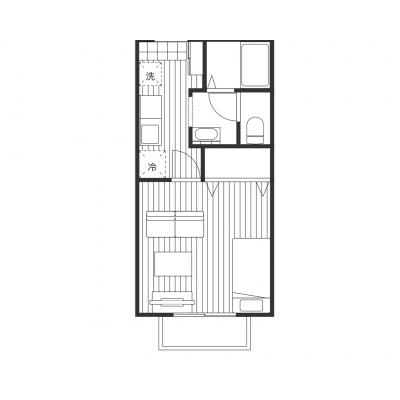 【3/15〜入居可】ガス乾燥機＆広々洋室！薩摩川内市の快適拠点『ベルデュール』の物件間取り図