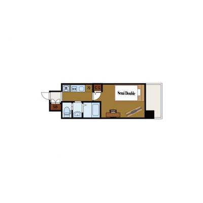 BraTTo梅田ネクスタⅢ（Aタイプ）【冬限定⛄法人様キャンペーン！】｜家具家電一式｜出張歓迎｜の物件間取り図