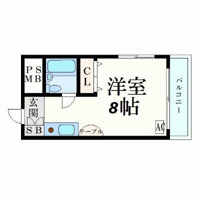 OneLifeおもろまちWEST【★UBタイプ】の物件間取り図