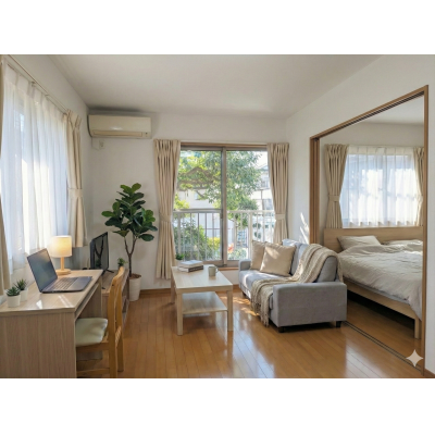 【裾野駅6分🚶‍♂️】出張に便利✨Wi-Fi📶＆家具家電🛋️付き快適空間 [SS006]の物件間取り図