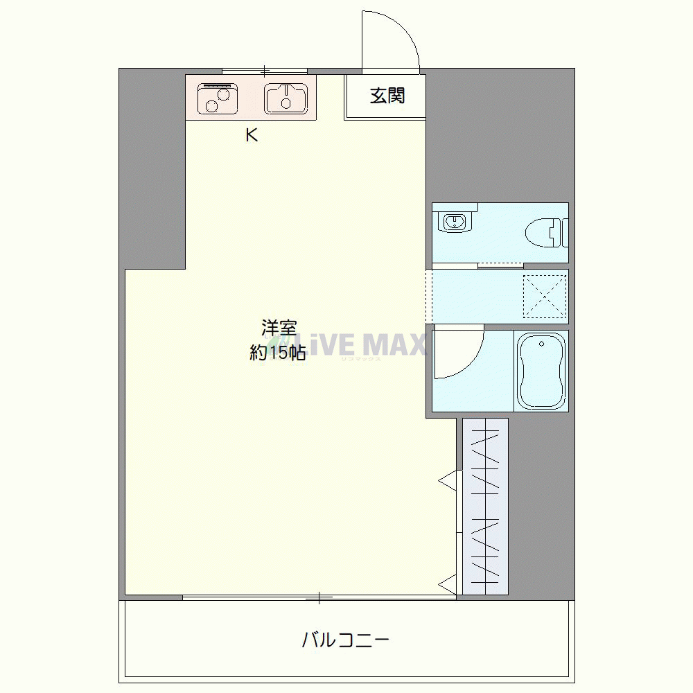 マンスリーリブマックス那覇波の上サンゴマンション▲『ツインベッド』≪スタンダードシリーズ≫の物件間取り図