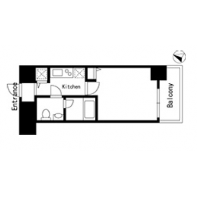 【🌷新生活応援キャンペーン🌷】【禁煙🚭/Wi-Fi無料🌐】マイナビSTAY都立大学　803の間取り図