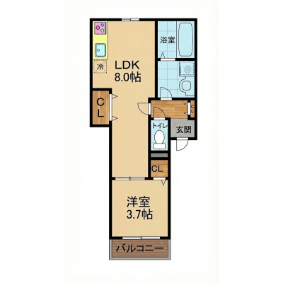 ✨✨【泉佐野駅🚋徒歩8分🚶】関空🛫アクセス良好！Wi-Fi📶無制限✨✨の物件間取り図