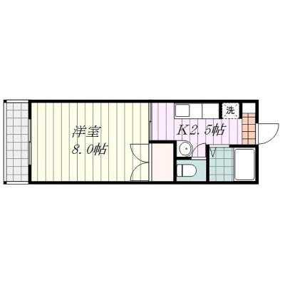 Ｓマンスリー高岡町（2-3）【駐車場確保・ネット無料・コンビニすぐ傍・空港まで車５分】の間取り図