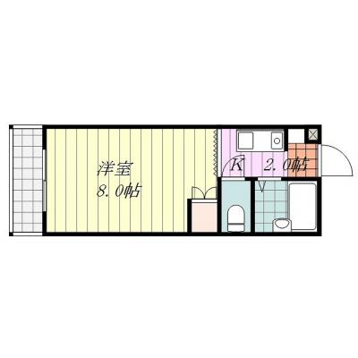 Ｓマンスリー美沢（3-7）【駐車場確保・ネット無料・ホームセンター、コンビニ隣接】の間取り図