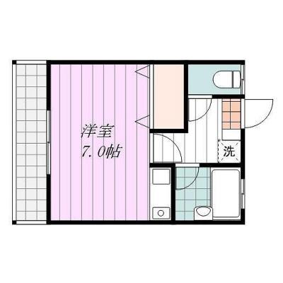 Ｓマンスリー小栗（2-3）【ネット無料・広々駐車場有・宅配ボックス有】の間取り図