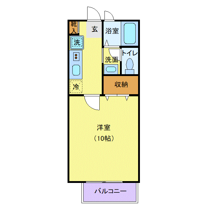 マンスリーリブマックス仙台・八乙女EASTステイ■『禁煙ルーム・30平米』【追い焚き機能・独立洗面】≪スタンダードシリーズ≫の物件間取り図