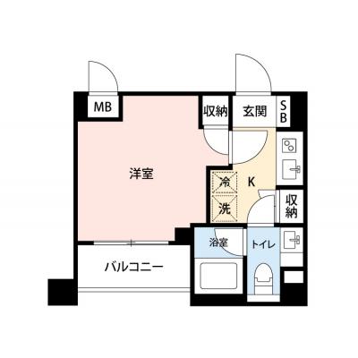 【🎉初期費用オフ｜お得なキャンペーン】【禁煙🚭/Wi-Fi無料🌐】マイナビSTAYアーバンコア横浜根岸　302の物件間取り図
