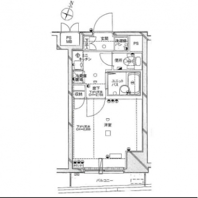 【60日以上の利用でお得🌈】【禁煙🚭】マイナビSTAYミライエ日本橋人形町　507の間取り図