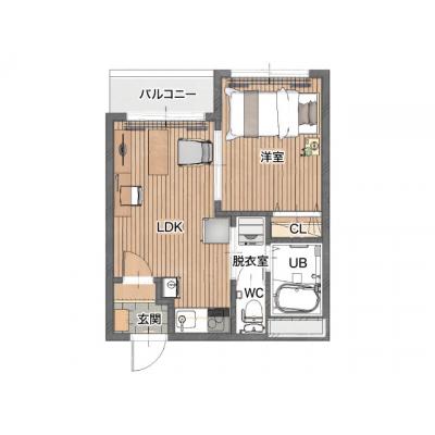 レントライフマンスリー塩尻駅東  A-2の間取り図