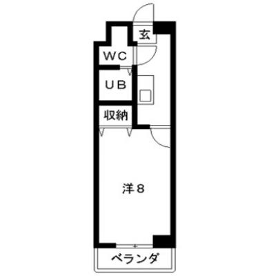 ミニステイ　サンピア21　【桑名市内／オートロック】の間取り図