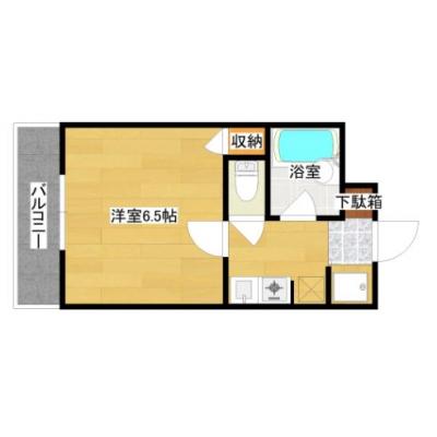 ユンゲルハイム姪浜 C室（契約１か月以上のみ）の間取り図