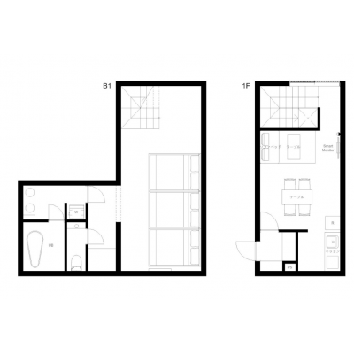 三軒茶屋駅から徒歩10分！デザイナーズ/お洒落な内装/家具・家電完備/LEGALAND三軒茶屋ANNEX 103の間取り図