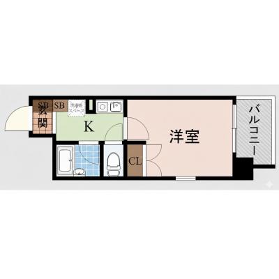 TR新大阪3【ビジネス向け・駅近・ネット無料・コンビニまで110m・RC造】の間取り図