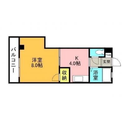 TR高槻1【女性向け・TVモニターホン付き・ネット無料・駅まで徒歩3分】の間取り図