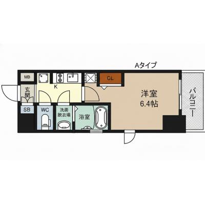 TR新大阪1【法人歓迎・ネット無料・RC造・2口ガスコンロ付き、コンビニまで110ｍ】の間取り図