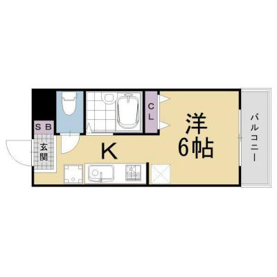 京都祇園四条、フルリノベーション　駅近マンション ネット無料　設備充実の間取り図