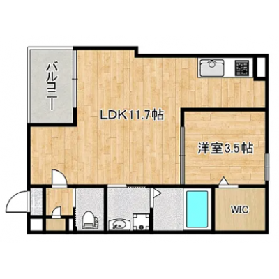 🛫【関空アクセス良好】🌈✨家具家電付き📺💺【Wi-Fi無制限】📶の物件間取り図