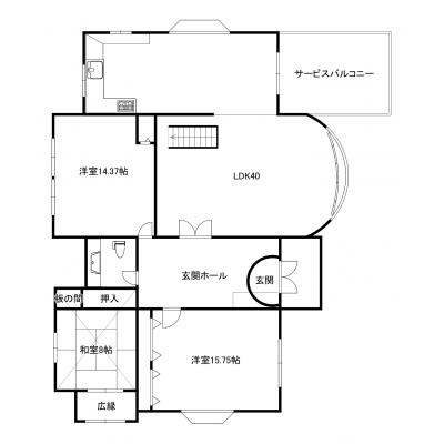 誠明館～洋館・広々邸宅・ガレージ3台分・海外からのゲスト様に～の物件間取り図