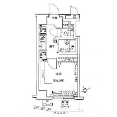 【🌷新生活応援キャンペーン🌷】【禁煙🚭】マイナビSTAYミライエ椎名町駅前　802の間取り図