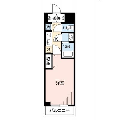 【🎉初期費用オフ｜お得なキャンペーン】【禁煙🚭/Wi-Fi無料🌐】マイナビSTAY品川サウス　602の間取り図