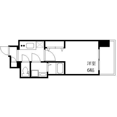 OneLife今里Fアステール【▼築浅・Wi-Fi無制限】の間取り図