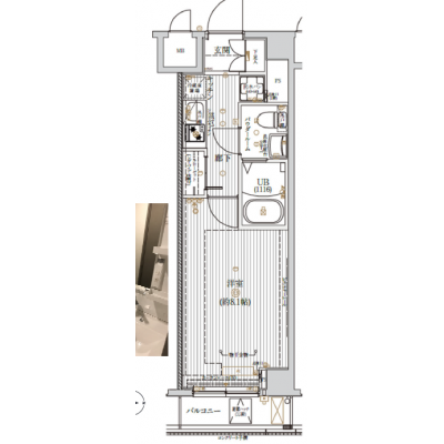 【60日以上の利用でお得🌈】【禁煙🚭/Wi-Fi無料🌐】マイナビSTAY羽田2丁目　502の間取り図