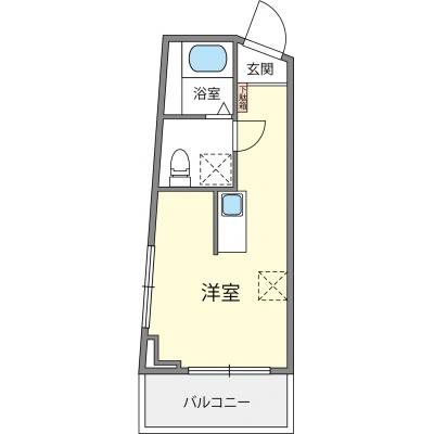 ◇ホテルスタイルリノベーション◇　フォレストテラス西新　E　◇IH2口広々キッチン◇独立洗面台◇の間取り図