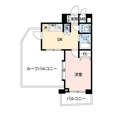 【60日以上の利用でお得🌈】【禁煙🚭/Wi-Fi無料🌐】マイナビSTAYミライエ三軒茶屋ガーデン　1201の間取り図