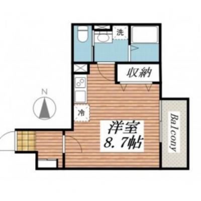 【🎉初期費用オフ｜お得なキャンペーン】【禁煙🚭】マイナビSTAY王子ガーデンテラス　201の物件間取り図
