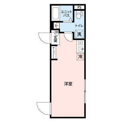 【60日以上の利用でお得🌈】【禁煙🚭/Wi-Fi無料🌐】マイナビSTAY王子神谷リバーサイド　403の間取り図
