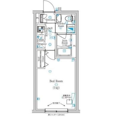 【60日以上の利用でお得🌈】【禁煙🚭/Wi-Fi無料🌐】マイナビSTAY南常盤台　303の間取り図