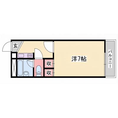 🌈新規オープン賃料半額🌈【姫路バイパス車3分/駐車場1台無料】車移動のビジネス拠点に最適◎コンビニ至近＆浴室乾燥機付きの快適1K【M073】の物件間取り図